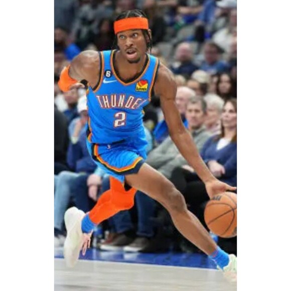 Shai Gilgeous-Alexander-(MVP!)-(Nike)-(Thunder)-(Blue)-(Jersey)-(Used)-(XL)-$90 - Picture 12 of 12